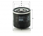 Фильтр масляный Mann Filter W67/1 (Mazda, Nissan)