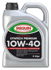 Синтетическое масло Meguin Syntech Premium 10W-40